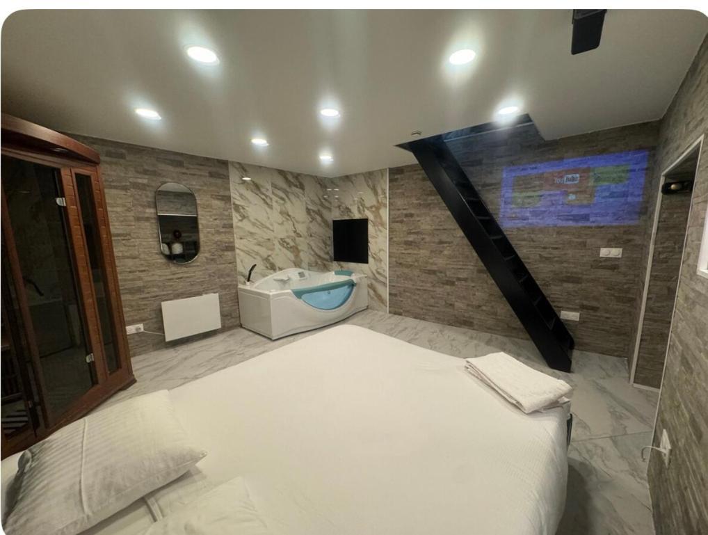 Maison Appartement Triplex Avec Jacuzzi Et Sauna 圣艾蒂安 外观 照片
